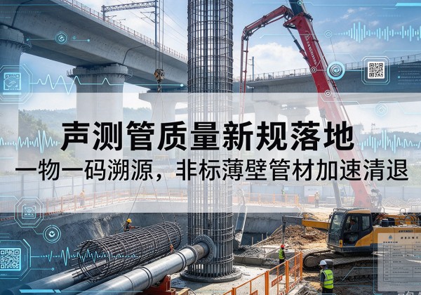 和县声测管质量新规落地，一物一码溯源，非标薄壁管材加速清退